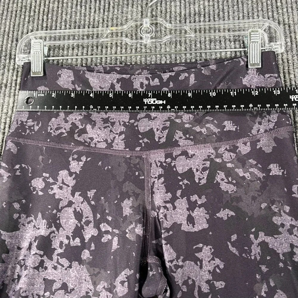 Under Armour Leggings Womens Medium Purple Compression Heat Gear Active Workout